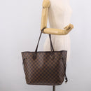 LOUIS VUITTON Damier Ebene Neverfull MM Tote Bag N51105 LV Auth 211575-30
