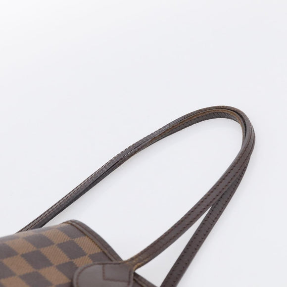LOUIS VUITTON Damier Ebene Neverfull MM Tote Bag N51105 LV Auth 211575