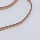 Miu Miu Vitellolux Hand Bag Leather 2way Beige Silver Auth 211577A-12