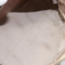 Miu Miu Vitellolux Hand Bag Leather 2way Beige Silver Auth 211577A-21