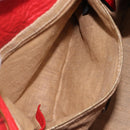 FENDI Celeria Tote Bag Leather Red Gold Auth 211586V-22