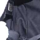 FENDI Mamma Baguette Tote Bag Cotton Jersey Black Silver Auth 211590A-20