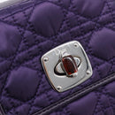 Christian Dior Canage Hand Bag Nylon Purple Silver Auth 211591A-18