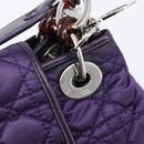 Christian Dior Canage Hand Bag Nylon Purple Silver Auth 211591A-19