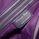 Christian Dior Canage Hand Bag Nylon Purple Silver Auth 211591A-22