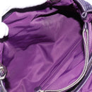 Christian Dior Canage Hand Bag Nylon Purple Silver Auth 211591A-30
