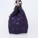 Christian Dior Canage Hand Bag Nylon Purple Silver Auth 211591A-4