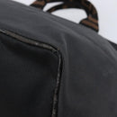 FENDI Hand Bag Canvas Black Silver Auth 211592-12