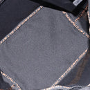 FENDI Hand Bag Canvas Black Silver Auth 211592-16