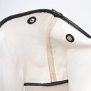 Balenciaga Navy Cabas Hand Bag Canvas White Silver 339933 Auth 211594-20