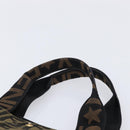 FENDI Zucca Canvas Hand Bag Brown Black Auth 211595A-8