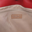 CHANEL Matelasse Chain Tote Bag Caviar Skin Red Silver CC Auth 211596M-18