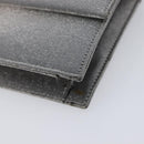 Salvatore Ferragamo Gancini Hand Bag Satin Gray Silver Auth 211597A-11