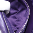 Miu Miu Chain Shoulder Bag Leather Purple Silver Auth 211604V-24