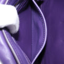Miu Miu Chain Shoulder Bag Leather Purple Silver Auth 211604V-25