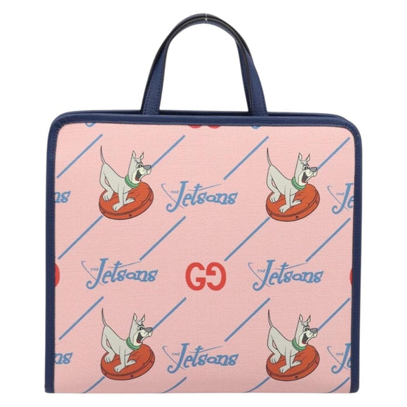 GUCCI GG Supreme Children's Bag PVC The Jetsons Beige Silver 605614 Auth 211605V