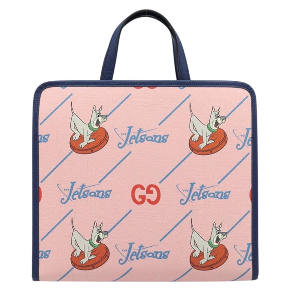 GUCCI GG Supreme Children's Bag PVC The Jetsons Beige Silver 605614 Auth 211605V