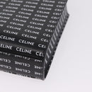 CELINE Mini Vertical Cabas Hand Bag PVC 2way Black Gold Auth 211607M-13