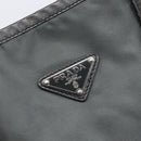 PRADA Tote Bag Nylon Gray Silver Auth 211613A-14