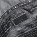 PRADA Tote Bag Nylon Gray Silver Auth 211613A-17