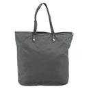 PRADA Tote Bag Nylon Gray Silver Auth 211613A-3