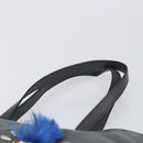 PRADA Tote Bag Nylon Gray Silver Auth 211613A-8