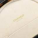 CHANEL Disc Bag Chain Shoulder Bag Lamb Skin White Gold CC Auth 211618V-19