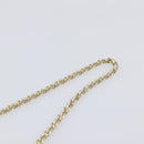 CHANEL Disc Bag Chain Shoulder Bag Lamb Skin White Gold CC Auth 211618V-9