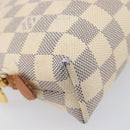 LOUIS VUITTON Damier Azur Pochette Cosmetic GM Pouch N23346 LV Auth 211626A-11
