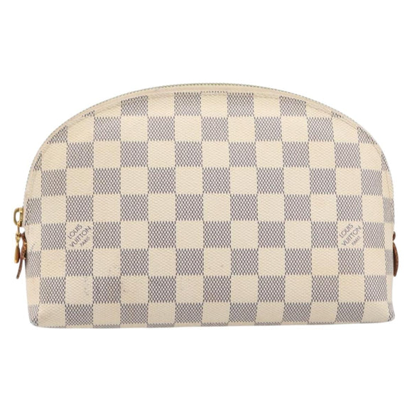 LOUIS VUITTON Damier Azur Pochette Cosmetic GM Pouch N23346 LV Auth 211626A