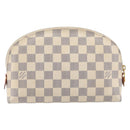 LOUIS VUITTON Damier Azur Pochette Cosmetic GM Pouch N23346 LV Auth 211626A-3