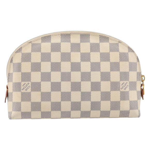 LOUIS VUITTON Damier Azur Pochette Cosmetic GM Pouch N23346 LV Auth 211626A