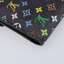 LOUIS VUITTON Multicolor Portefeuille Victorine Wallet Black M14163 Auth 211628V-11