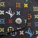 LOUIS VUITTON Multicolor Portefeuille Victorine Wallet Black M14163 Auth 211628V-12