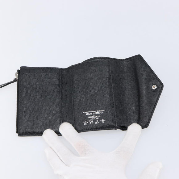 LOUIS VUITTON Multicolor Portefeuille Victorine Wallet Black M14163 Auth 211628V