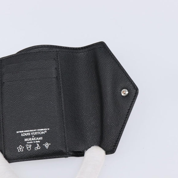 LOUIS VUITTON Multicolor Portefeuille Victorine Wallet Black M14163 Auth 211628V