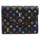 LOUIS VUITTON Multicolor Portefeuille Victorine Wallet Black M14163 Auth 211628V-2