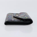 LOUIS VUITTON Multicolor Portefeuille Victorine Wallet Black M14163 Auth 211628V-4