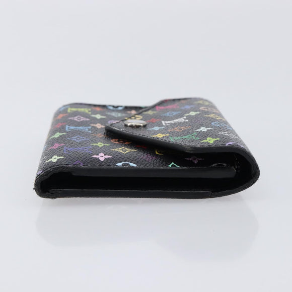 LOUIS VUITTON Multicolor Portefeuille Victorine Wallet Black M14163 Auth 211628V