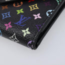 LOUIS VUITTON Multicolor Portefeuille Victorine Wallet Black M14163 Auth 211628V-8