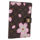 LOUIS VUITTON Monogram Cherry Blossom Agenda Mini Cover M92021 LV Auth 211634A-1