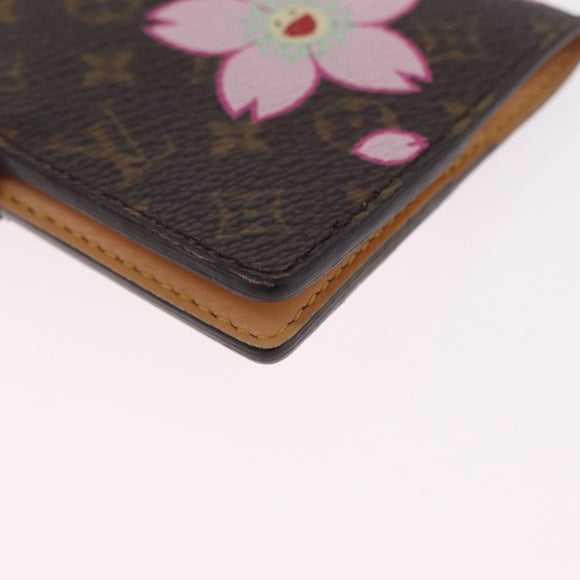 LOUIS VUITTON Monogram Cherry Blossom Agenda Mini Cover M92021 LV Auth 211634A