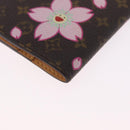LOUIS VUITTON Monogram Cherry Blossom Agenda Mini Cover M92021 LV Auth 211634A-11