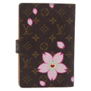 LOUIS VUITTON Monogram Cherry Blossom Agenda Mini Cover M92021 LV Auth 211634A-3
