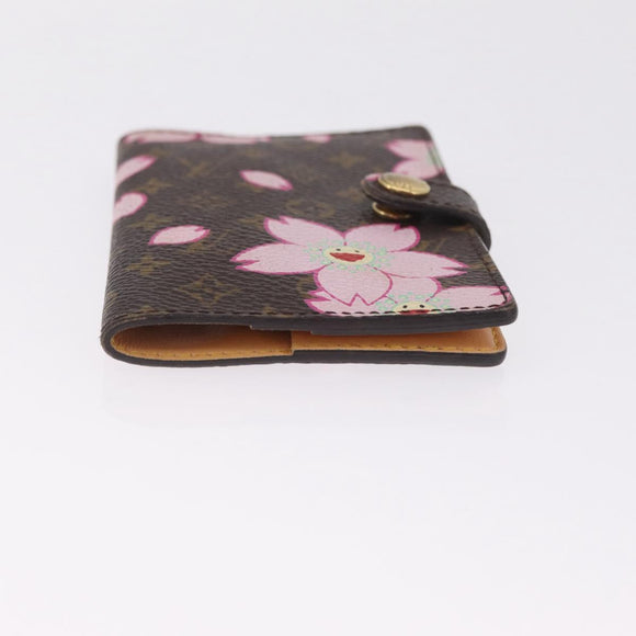 LOUIS VUITTON Monogram Cherry Blossom Agenda Mini Cover M92021 LV Auth 211634A