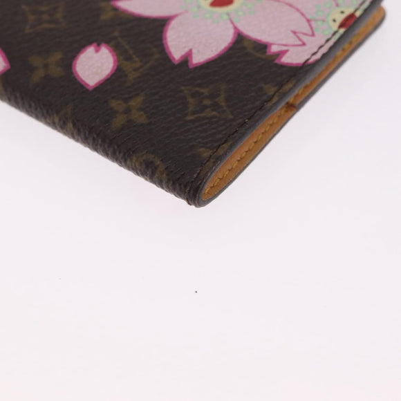 LOUIS VUITTON Monogram Cherry Blossom Agenda Mini Cover M92021 LV Auth 211634A