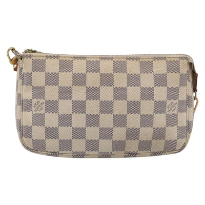 LOUIS VUITTON Damier Azur Pochette Accessoires Pouch N41207 LV Auth 211646A - 0