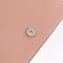 PRADA Gathered Chain Shoulder Bag Leather Pink Silver Auth 211648V-17