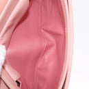 PRADA Gathered Chain Shoulder Bag Leather Pink Silver Auth 211648V-19