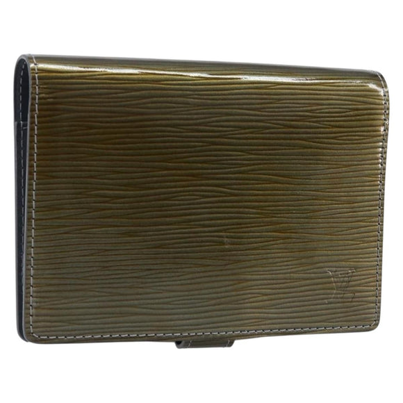 LOUIS VUITTON Cyber Epi Agenda PM Day Planner Cover Green M99080 LV Auth 211650